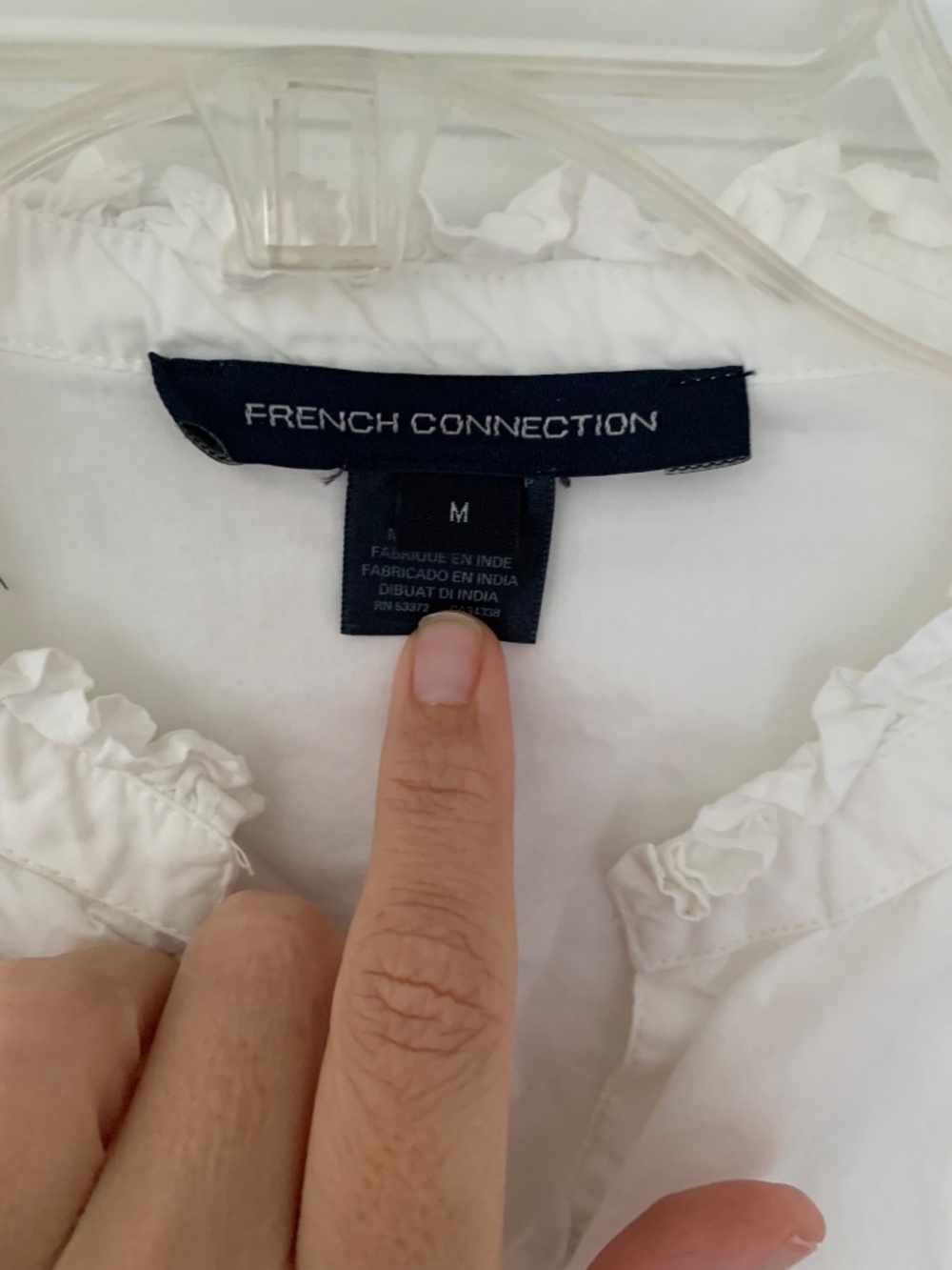 French Connection white dress, cotton - Picture 2 of 5